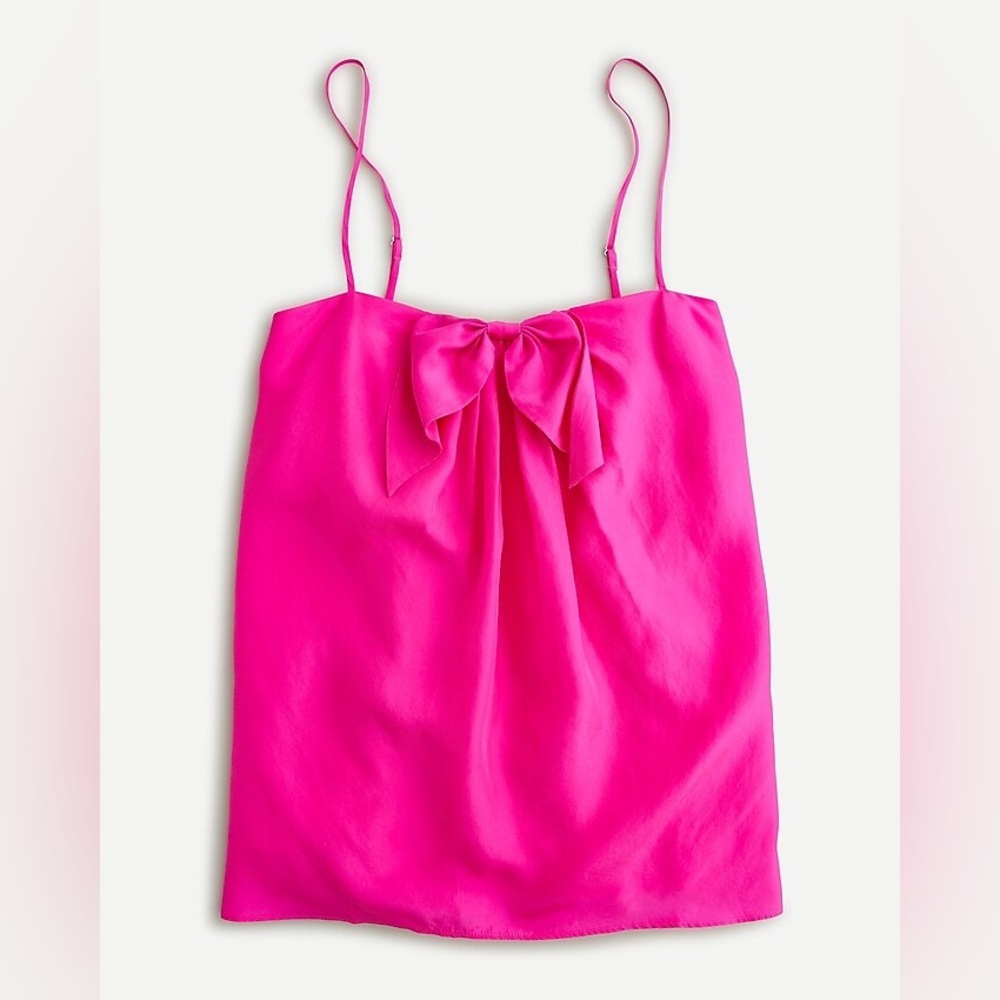 J. Crew Collection Pink Muscle Tee 100% outer silk Size XXS